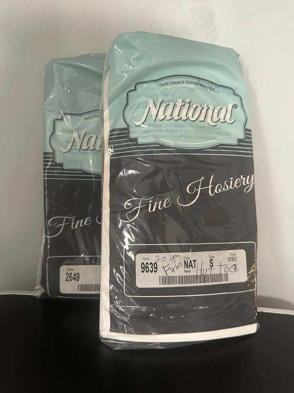 Vintage National Fine Hosiery Firm Support Total Health Stockings Lot of 2